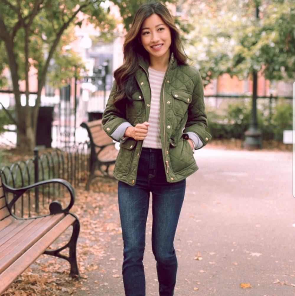 NWOT J.Crew Quilted Feild Jacket